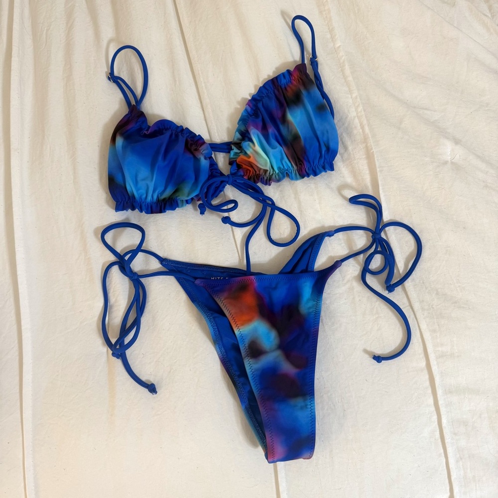 White Fox Blue Bikini